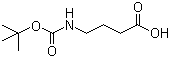 N-叔丁氧羰基-gamma-氨基丁酸分子结构 (CAS 57294-38-9)