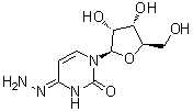 structure of CAS# 57294-74-3, N4-Aminocytidine;Uridine 4-hydrazone