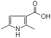 2,5-二甲基吡咯-3-羧酸分子结构 (CAS 57338-76-8)
