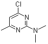 (4-Chloro-6-methylpyrimidin-2-yl)dimethylamine molecular structure (CAS 5734-62-3)