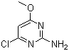 2-氨基-4-氯-6-甲氧基嘧啶分子结构 (CAS 5734-64-5)