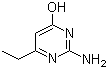 structure of CAS# 5734-66-7, 2-Amino-6-ethylpyrimidin-4-ol;6-Ethylisocytosine; 2-Amino-6-ethyl-4(1H)-pyrimidinone