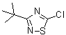 structure of CAS# 57370-16-8, 3-tert-Butyl-5-chloro-1,2,4-thiadiazole;5-Chloro-3-(1,1-dimethylethyl)-1,2,4-thiadiazole; 3-tert-Butyl-5-chloro-1,2,4-thiadiazole
