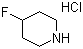 4-Fluoropiperidine hydrochloride molecular structure (CAS 57395-89-8)