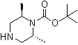 (2R,6R)-2,6-Dimethyl-1-piperazinecarboxylic acid 1,1-dimethylethyl ester molecular structure (CAS 574007-62-8)
