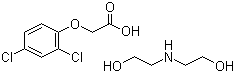2,4-二氯苯氧乙酸二乙醇胺盐分子结构 (CAS 5742-19-8)
