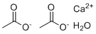 structure of CAS# 5743-26-0, Calcium acetate monohydrate;Acetic acid calcium salt monohydrate