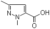 structure of CAS# 5744-56-9, 1,3-Dimethylpyrazole-5-carboxylic acid;1,3-Dimethyl-1H-pyrazole-5-carboxylic acid