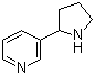 结构式 CAS# 5746-86-1, 3-(吡咯烷-2-基)吡啶