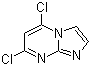 结构式 CAS# 57473-32-2, 5,7-二氯咪唑并[1,2-a]嘧啶