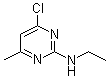 结构式 CAS# 5748-33-4, 4-氯-N-乙基-6-甲基-2-嘧啶胺