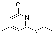 4-氯-2-(异丙基氨基)-6-甲基嘧啶分子结构 (CAS 5748-34-5)