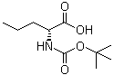 结构式 CAS# 57521-85-4, N-叔丁氧羰基-D-正缬氨酸