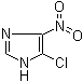 structure of CAS# 57531-38-1, 5-Chloro-4-nitroimidazole;4-Chloro-5-nitroimidazole