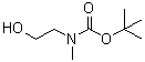 structure of CAS# 57561-39-4, N-Methyl-N-(2-hydroxyethyl)carbamic acid tert-butyl ester;tert-Butyl N-(2-hydroxyethyl)-N-methylcarbamate; tert-Butyl [2-(hydroxy)ethyl]methylcarbamate