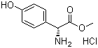 (R)-Amino-(4-hydroxyphenyl)acetic acid methyl ester hydrochloride molecular structure (CAS 57591-61-4)