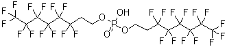 双[2-(全氟己基)乙基]磷酸酯分子结构 (CAS 57677-95-9)