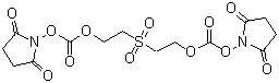 structure of CAS# 57683-72-4, Bis[2-(succinimidooxycarbonyloxy)ethyl]sulfone;NSC 338309