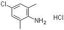 4-氯-2,6-二甲基苯胺盐酸盐分子结构 (CAS 5769-32-4)