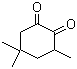 结构式 CAS# 57696-89-6, 3,5,5-三甲基环己烷-1,2-二酮; 烟酮