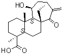 (4alpha,11beta)-11-Hydroxy-15-oxokaur-16-en-18-oic acid molecular structure (CAS 57719-81-0)