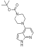 1,1-Dimethylethyl 4-(1H-pyrrolo[2,3-b]pyridin-4-yl)-1-piperazinecarboxylate molecular structure (CAS 577768-59-3)