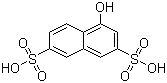1-萘酚-3,6-二磺酸分子结构 (CAS 578-85-8)