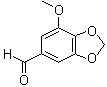 结构式 CAS# 5780-07-4, 肉豆蔻醚醛