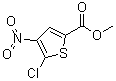 structure of CAS# 57800-76-7, Methyl 5-chloro-4-nitro-2-thiophenecarboxylate