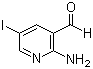 structure of CAS# 578007-67-7, 2-Amino-5-iodopyridine-3-carboxaldehyde