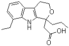 8-乙基-1,3,4,9-四氢-1-丙基吡喃并[3,4-b]吲哚-1-乙酸分子结构 (CAS 57816-83-8)
