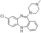 Clozaril molecular structure (CAS 5786-21-0)