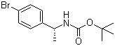 structure of CAS# 578729-21-2, tert-Butyl [(1R)-1-(4-bromophenyl)ethyl]carbamate;(R)-[1-(4-Bromophenyl)ethyl]carbamic acid tert-butyl ester