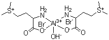 Bis[(3-amino-3-carboxypropyl)dimethylsulfoniumato]hydroxyaluminum(2+) dibromide molecular structure (CAS 57874-19-8)
