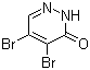 结构式 CAS# 5788-58-9, 4,5-二溴哒嗪-3-酮
