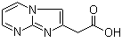 Imidazo[1,2-a]pyrimidine-2-acetic acid molecular structure (CAS 57892-73-6)