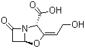 structure of CAS# 58001-44-8, Clavulanic acid;(2R,3Z,5R)-3-(2-Hydroxyethylidene)-7-oxo-4-oxa-1-azabicyclo[3.2.0]heptane-2-carboxylic acid