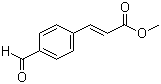 (E)-3-(4-醛基苯基)丙烯酸甲酯分子结构 (CAS 58045-41-3)