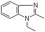 N-乙基-2-甲基苯并咪唑分子结构 (CAS 5805-76-5)