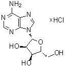 Adenosine hydrochloride molecular structure (CAS 58056-57-8)