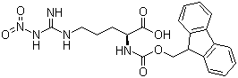 N-Fmoc-N'-nitro-L-arginine molecular structure (CAS 58111-94-7)