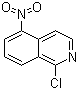 1-氯-5-硝基异喹啉分子结构 (CAS 58142-97-5)