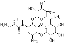 Isepamicine molecular structure (CAS 58152-03-7)