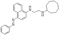 N1-环辛基-N2-[4-(2-苯基偶氮)-1-萘基]-1,2-乙二胺分子结构 (CAS 5820-48-4)