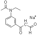 N-[3-(1,3-Dioxopropyl)phenyl]-N-ethylacetamide sodium molecular structure (CAS 582298-34-8)