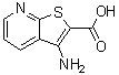 3-Aminothieno[2,3-b]pyridine-2-carboxylic acid molecular structure (CAS 58327-75-6)