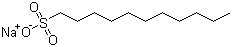 结构式 CAS# 5838-34-6, 正十一烷基磺酸钠