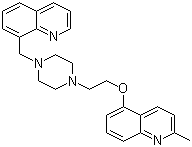2-Methyl-5-[2-[4-(8-quinolinylmethyl)-1-piperazinyl]ethoxy] quinoline molecular structure (CAS 584555-10-2)