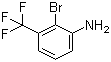 3-氨基-2-溴三氟甲苯分子结构 (CAS 58458-10-9)