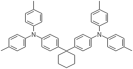 4,4'-Cyclohexylidenebis[N,N-bis(4-methylphenyl)aniline] molecular structure (CAS 58473-78-2)